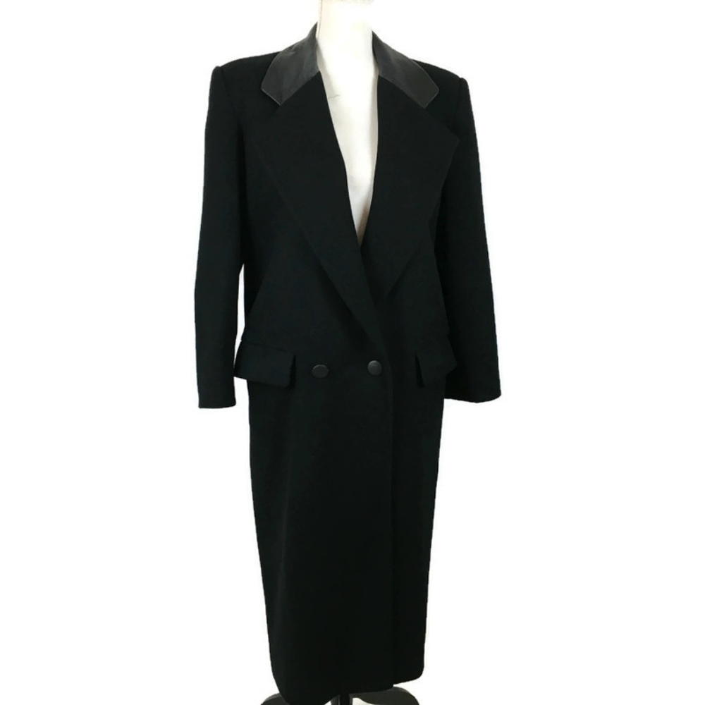 VTG Fashions by Jill Wool Coat Size M Black